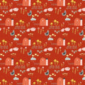 Red Sweetheart Farm - My Heart Belongs to My Farmer - Poppie Cotton - MH21800