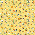 Yellow Tossed Flowers - Aunt Grace Garden Variety - Judie Rothermel - Marcus Fabrics - R351026D-YELLOW