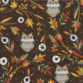 Cocoa Vine Owls - Hello Fall - Benartex - 13009B-79