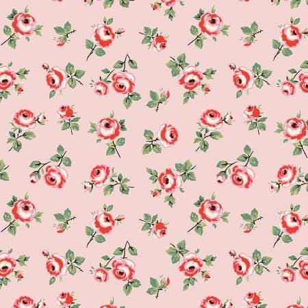 Pink Rose Petals - My Favorite Things - Poppie Cotton- FT23713