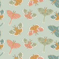 Mint Lunar Moth - Moonbeam Dreams - Poppie Cotton - MD23851