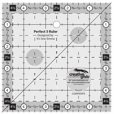 Creative Grids - Perfect 5 Ruler - CGRPERF5 - 743285002337