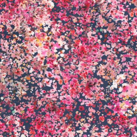 Blossoms Navy - Robert Kaufman - AVMD226059