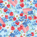 Blue Victory Garden - 3 Wishes Fabric - 22947-BLU