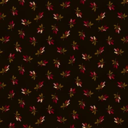Brown Timeless Tulips - Scrap Basket Favorites - Kim Diehl - Henry Glass - 1527-33