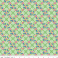 Fabric - Mae Trellis - Green - Penny Rose Fabrics - Riley Blake - C6912 - GREEN