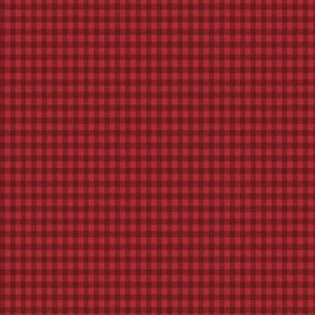 Red Gingham - Sentiments - Kaye England - Wilmington Prints - 98730-333