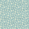 Light Teal Brocade Snow Flakes - Christmas Magic - Benartex - 13125B-04