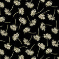 Black Tossed Sprig with Metallic - Fall Potpourri - Henry Glass - 236M-93