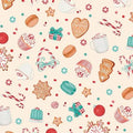 Cream Sweets Toss - Peppermint Parlor - Wilmington Prints - 27636-237