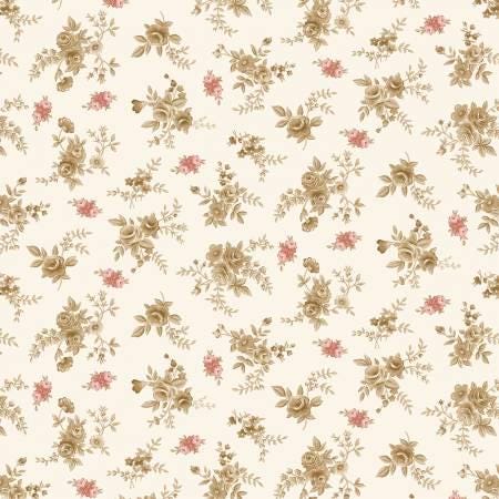 108" Wide Backing - Cream Ditsy Floral - Henry Glass - 1121-42
