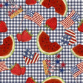 Navy Picnic Plaid - Sweet Land of Liberty - Beth Albert - 3 Wishes Fabric - 21663-NVY