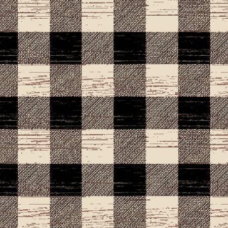 Cream Plaid - Jingle all the Way - 3 Wishes Fabric - 16624-CRM