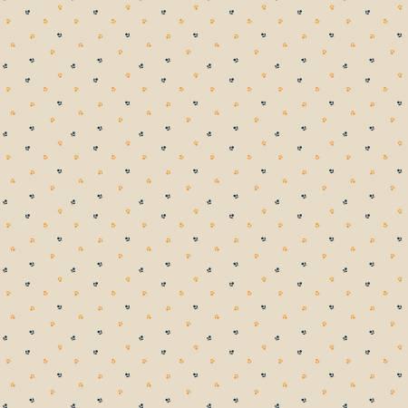 Flower Dots Cream - Cheddar at Twilight - Riley Blake Designs - C15165R-CREAM