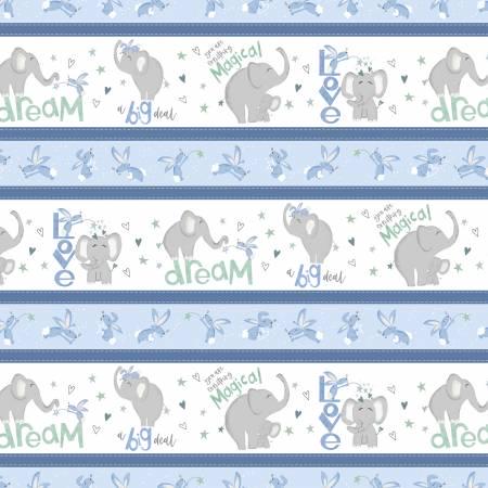 Multi Repeating Stripe - Safari Lullaby - Wilmington Prints - 36262-147