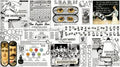 Old School - Digitally Printed School Paper White - J. Wecker Frisch - Riley Blake - CD14959R-WHITE