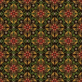 Brown Medallion Tiles - Chicken Shack - Jan Matt - Henry Glass - 3310-38