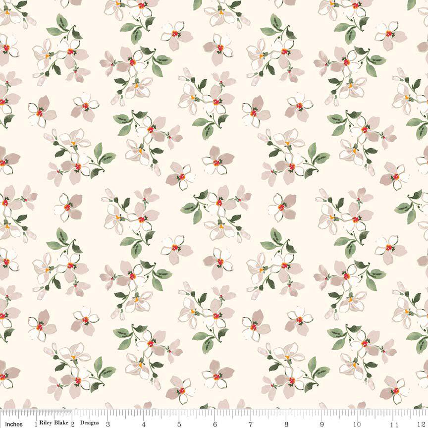 Farmhouse - Floral Toss Cream - Penny Rose Fabrics - Riley Blake - C6884-CREAM