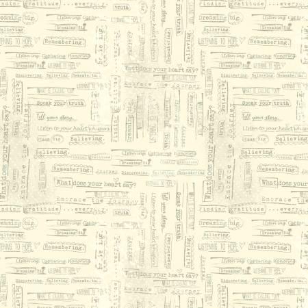 Light Yellow - Words of Truth - Digitally Printed - Benartex - 13032B-03