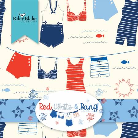 Red White And Bang Fat Quarter Bundle - 30pcs - Riley Blake Designs - FQ11520-30