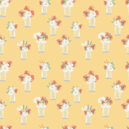 Jar Bouquets Sunshine - Sunshine and Sweet Tea Mason - Riley Blake Designs - C14322R-SUNSHINE