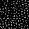 Old School Tossed Letters Black - J. Wecker Frisch - Riley Blake - C14960R-BLACK