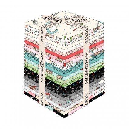 Happiness is Homemade - Fat Quarter Stack - 24 ct. - Maywood Studio - FQ-MASHIH