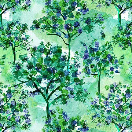Chromaview - Green Trees - Blank Quilting - Denise Russell - 9729-60 Lt - 045945218783