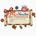 Pins 'n Needles Gift Certificate Icon - Combined